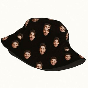 Custom Personalized Cartoon Face Design Bucket <b>Hat</b> <b>for</b> Men and Women Fashionable Summer Beach Fishing Sun Cap Daily Applicable - Product Image 6