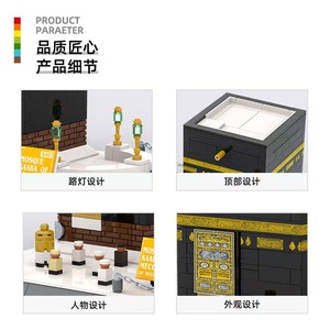 Wange World Architecture Series compatible with LEGO, featuring high‑density small‑particle building models—educational assembly - Product Image 4