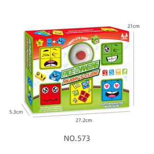 Cubo de Rompecabezas Cambia Caras, Bloques de Construcción Educativos, Juguete de Plástico para Estimular el Cerebro, para Bebés y Niños Pequeños, Juego de Rompecabezas 3D Unisex - Product Image 4