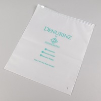 Sacs à fermeture éclair en PVC transparent en plastique personnalisé d'usine T-shirt transparent/givré PE Emballage de vêtements avec logo pour chaussettes, chaussures et vêtements
