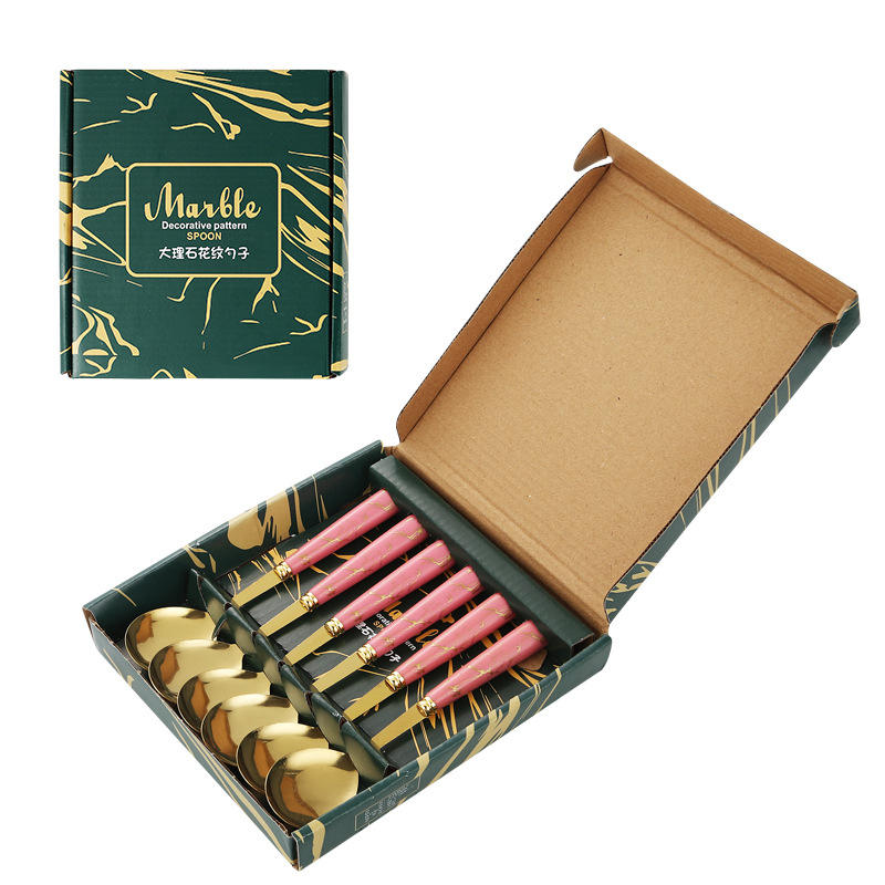 กล่องของขวัญ6ชิ้นสีชมพู