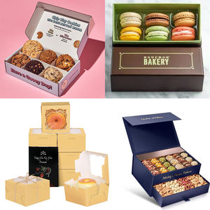 Cookiey กล่องบรรจุภัณฑ์ขนม<span class=keywords><strong>ทา</strong></span>โกยากิโดนัท,กล่องบรรจุภัณฑ์ขนมพับได้ตามสั่งสำหรับเค้กซูชิ - Product Image 6