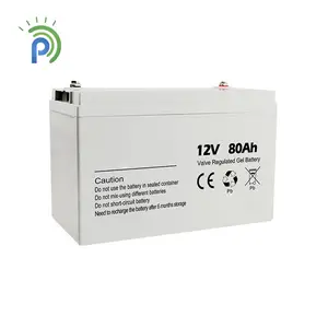 JHJ-batería Solar recargable, 12V, 24V, 100Ah, 90Ah, 80Ah, sello de GEL, ácido de batería de plomo, precio de fábrica