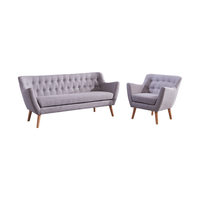 Canapé en tissu moderne et simple de style nordique avec revêtement en coton et lin, trois places, pour petit appartement, salon et chambre