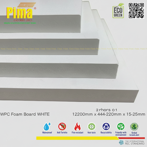 Feuille de panneau de mousse de PVC WPC écologique personnalisée épaisseur 10mm densité 0.6G/cm3 couleur noire pour le plastique durable fabriqué par des meubles - Product Image 1
