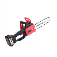 Motosierra Eléctrica Portátil con Batería de Litio Recargable, Sierra para Trabajar la Madera, Sierra para Cortar Árboles, Herramienta para Talar Troncos, Sierra Eléctrica