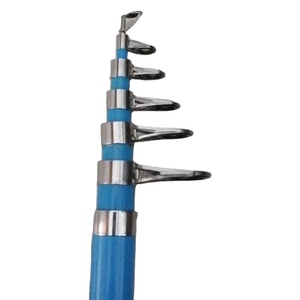 Pôles/Manches télescopiques en aluminium noir mat écologiques pour <span class=keywords><strong>le</strong></span> nettoyage domestique, 2 ou 3 sections - Product Image 1