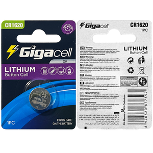 3vlot Batería de botón de litio CR1620 tamaño 1.6*2.0mm para electrónica de máquinas/Etiquetas de precio/Chips/Salud inteligente/TPV - Product Image 1