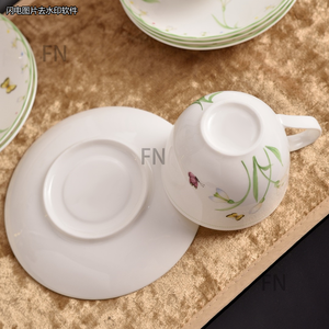 Factory Wholesale Eco-Friendly Asian Zen Ceramic Family Dinnerware <b>Set</b> Luxury Style Customized Coffee & <b>Tea</b> <b>Sets</b> - Product Image 3