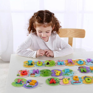 Fantastic Legno 3D <span class=keywords><strong>Alfabeto</strong></span> Giocattolo Di Puzzle per I Bambini Del Bambino 24m + per imparare il 26 Alfabeti - Product Image 2
