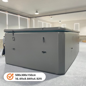 Piscine gonflable rectangulaire hors sol 5x3x1.5m en tissu double paroi Drop Stitch, profondeur 1,5m, longueur 5m, pour jardin - Product Image 1