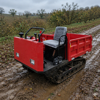 Mini-dumper sur chenilles en caoutchouc de 1,5 tonne
