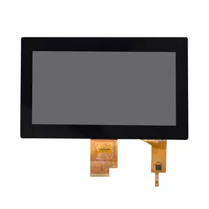 LXDislay OEM IPS 1024*600 7.0 بوصة TFT شاشة LCD واجهة LVDS 500 درجة سطوع عالية التباين شاشة الكريستال السائل بالسعة شاشة تعمل باللمس
