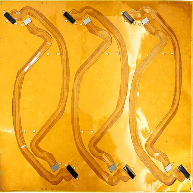 Custom High Flexibility Foldable FPC, PI 0.12mm ENIG 2-Layer Flexible Printed Circuit for Foldable Phone