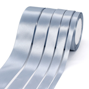 Beihai Satin Ribbon 1 Cm 2 Cm 2.5 Cm 4 Cm Smoky Blue Gift Wrapping Wedding Decorations - Product Image 2