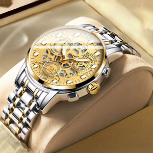 Nuevo Reloj de Pulsera para Hombre 2026 con Movimiento de Cuarzo, Elegante, Esqueleto, Resistente al Agua - Product Image 1