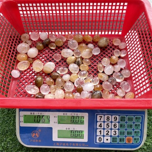 バルクブラックトルマリンタンブルナチュラルレイキストーンイエローファイアクォーツヘマトイドタンブルストーン治癒用 - Product Image 6