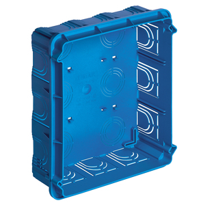 Caja Rectangular Empotrada 19.2X22.4X7 con Conductos de Cableado Azules - Product Image 1