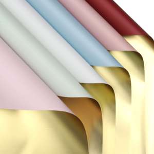 Papel de Envolver Flores Dorado de Doble Color, Impermeable, Papel Ouya Dorado para Ramos con Material Floral - Product Image 5