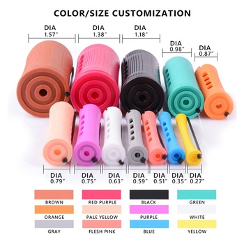 Gloway 30Pcs Mix Colors Plastic Curling