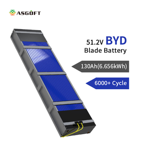 แบตเตอรี่ลิเธียมแบบแท่งปริซึม BYD 130Ah 51.2V 6.6KWH สำหรับระบบกักเก็บพลังงานแสงอาทิตย์ อายุการใช้งาน 6000 รอบการใช้งาน รับประกัน 5 ปี - Product Image 1
