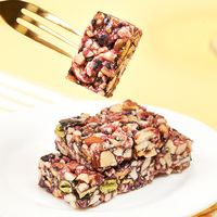 Huanglaowu Barra Crujiente de Cinco Frutos Secos Negros con Almendras, Alta Proteína, Bajo Índice Glucémico, Dulce, para Pedidos al por Mayor