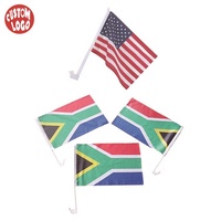 Drapeau de voiture personnalisé, taille et design personnalisés, drapeau de voiture en polyester, mât en plastique