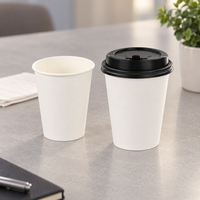 Fournisseur chinois de gobelets en papier simples, bord roulé de qualité supérieure, légers, écologiques, pour boissons froides, avec couvercle, pour boulangerie, vente en gros