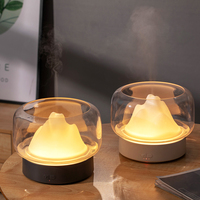 Diffuseur ultrasonique d'huile essentielle et d'arôme en forme de montagne, humidificateur à brume fraîche, livraison gratuite