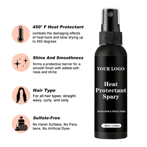 Spray Protector de Calor para el Cabello de 60 ml al por Mayor, para Dar Brillo al Cabello, en Envase de Viaje, con Logotipo Personalizado - Product Image 6