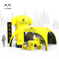 Tamaño personalizado y forma de carpa forma de evento 0 publicidad al aire libre equipo de promoción de araña inflable Gazebo cúpula dosel eventos tienda