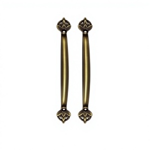 Manijas Tradicionales de Latón para Gabinetes con Extremos Florales, Herrajes Duraderos para Muebles, Puertas y Cajones - Product Image 6