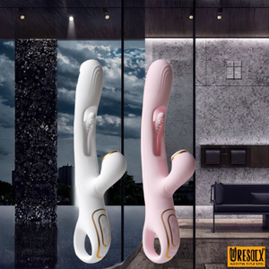 Großhandel Kaninchen Vibrator Silikon Sexspielzeug für Damen G-Punkt Doppel vibrations massage Klitoris stimulator Vibrator für Frauen - Product Image 2