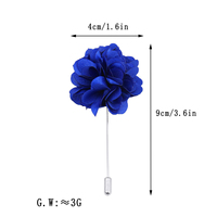Broche fantaisie en tissu en forme de fleur pour mariages, fêtes, fiançailles et événements pour enfants - Idée cadeau unisexe
