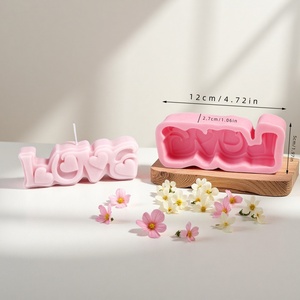 Moule à gâteau en silicone en forme de bougie d'amour pour la Saint-Valentin, décoration DIY - UNIMOUND LFM-216, compatible lave-vaisselle - Product Image 6