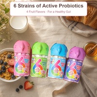 6 Probiotiques Actifs, Yaourt Lyophilisé qui Fond dans la Bouche, Sans OGM, Collation Naturelle pour Bébé, Boîte de 16g, Vente en Gros