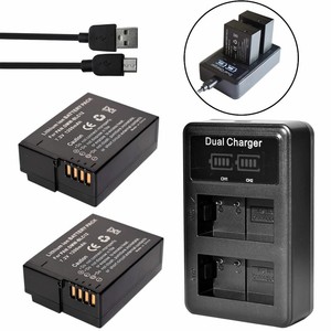 Plc 2x Dmw-blc12 Battery +dual Charr Dmc-fz2000 G6 G7 G85 Gh2 <strong>Gx8</strong> for Warranty Product - Product Image 2