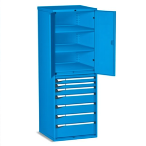 Fami Master Key Comfort C0-Eh=36x36 <b>Drawer</b> Cabinet 7 <b>Drawers</b> 714x751x2000mm Grayish White Ral9002 <b>Tool</b> Storage - Product Image 2