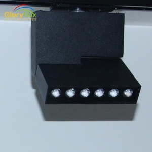 Hiện đại 30 Wát COB LED đèn theo dõi 6x2w xoay đường sắt gắn tuyến tính tại chỗ Giao hàng nhanh đen trắng nhôm đèn cho siêu thị - Product Image 5