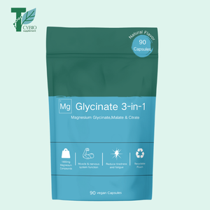 Capsules OEM 3-en-1 avec glycinate de magnésium, malate et citrate pour soulager l'anxiété et améliorer le sommeil - Product Image 1