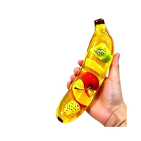 Agent exclusif recherché : Jouet anti-stress souple et fait main, taille paume, en plastique, série banane longue, à thème fruité, de type Vaseline.
