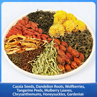 Tisane Naturelle Mélangée aux Baies de Goji, Chrysanthème, Gardénia et Feuilles de Mûrier en Sachet Triangulaire – Boisson Bien-être Directement de l'Usine