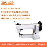 Máquina de Coser de Cuero de Alta Resistencia SHENPENG 205-420, Máquina de Coser de Brazo Largo