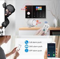 Sistema de seguridad de alarma antirrobo de red dual Graffiti Home Smart 4G con host WiFi remoto y acceso remoto