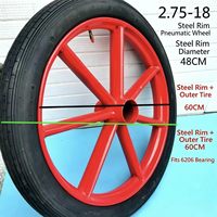 Promotion : Roue pleine anti-crevaison de 26 pouces, pneu sans chambre à air, roue de chariot robuste pour la vente en gros, idéale pour les exploitations agricoles
