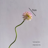 Fleur artificielle faite à la main en plastique souple, type Allium, Pissenlit, Mini baie ou Boule d'oignon, à tige unique, pour la Saint-Valentin, les mariages, les fêtes et la décoration intérieure