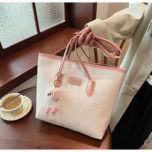 I-0541 Women PU Leather <b>Tote</b> <b>Bags</b> New Large Capacity Zipper Handbag <b>for</b> Ladies Fashion Spring and <b>Summer</b> Shoulder <b>Bag</b> - Product Image 6