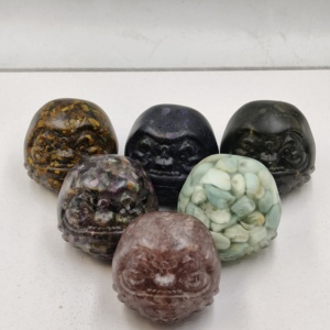 <span class=keywords><strong>Piedra</strong></span> triturada de cristal natural y resina de Buda, decoraciones para el hogar y obras de arte, artesanías de resina, venta al por mayor - Product Image 2