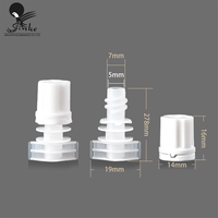 Bouchon de bec verseur en plastique de 5 mm - Capuchon de petit diamètre pour pochette d'emballage de crème cosmétique et de liquide de soin de la peau
