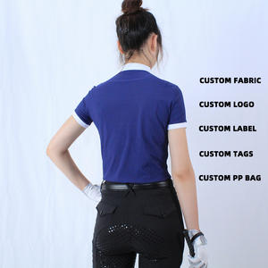 Bottes d'équitation uniques ARLAN pour femme, chemise polo d'équitation à manches courtes, vêtements d'équitation - Product Image 2